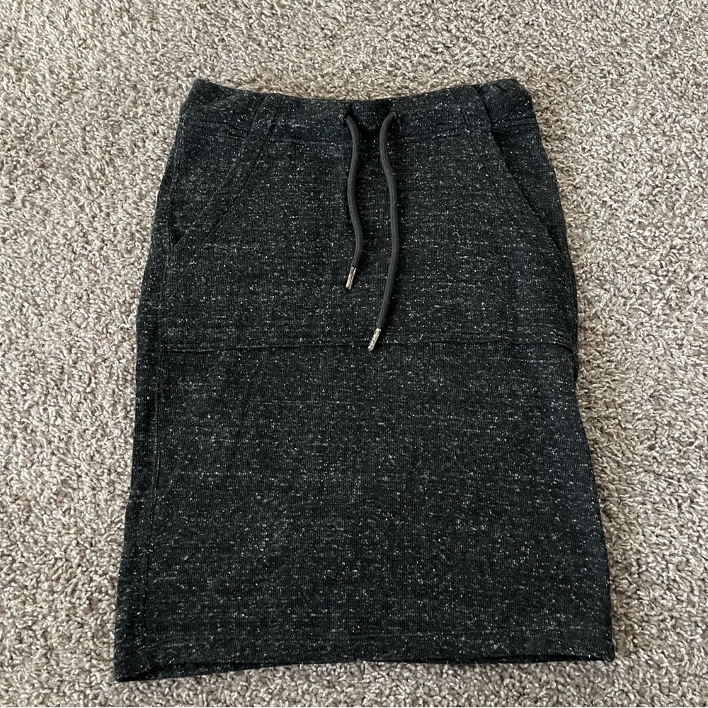 NWOT Women's Vintage 90s Y2K Diesel Sweat Skirt size XS in Black/Gray Heather